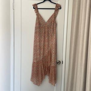 Pretty floral Zara dress with ruffle detail